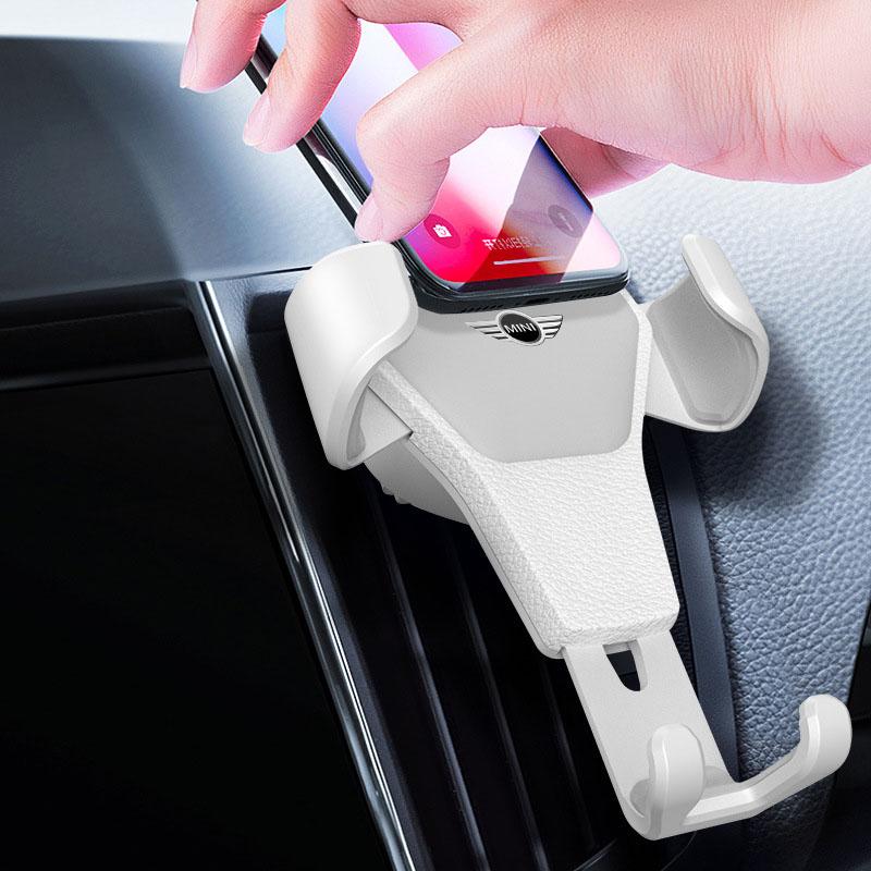 Support de téléphone Badge de voiture à gravité Support à clip d'aération Accessoires pour BMW Mini Cooper F54 F55 F56 R56 R60 SONE Roadster Clubman Coupé