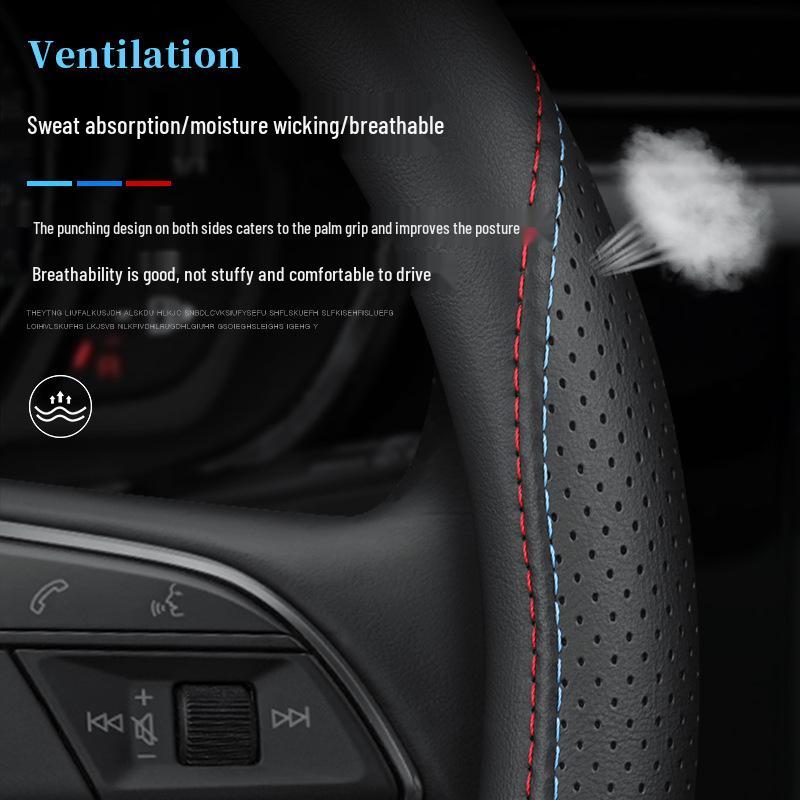 Xpeng Motors Genuine Leather Steering Wheel Cover - Fits P7, P5, G3, G9 Models, All-Season Grip