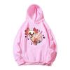 Just A Girl Who Loves Axolotls Print Kids Pink Hoodie Comfy Versatile Long Sleeve Streetwear Children Sweatshirt Baby Casual Top
