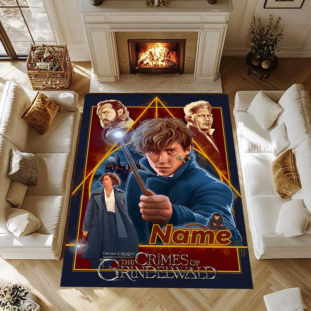 Warner Bros. Works (63) Customize Your Name Rug, Office Chair Cushion, Home Bedroom Living Room Gift.