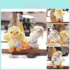 Fluffy Yellow Duck Keychain Plush Toy Soft Pp Cotton Filled Duck Backpack Charm