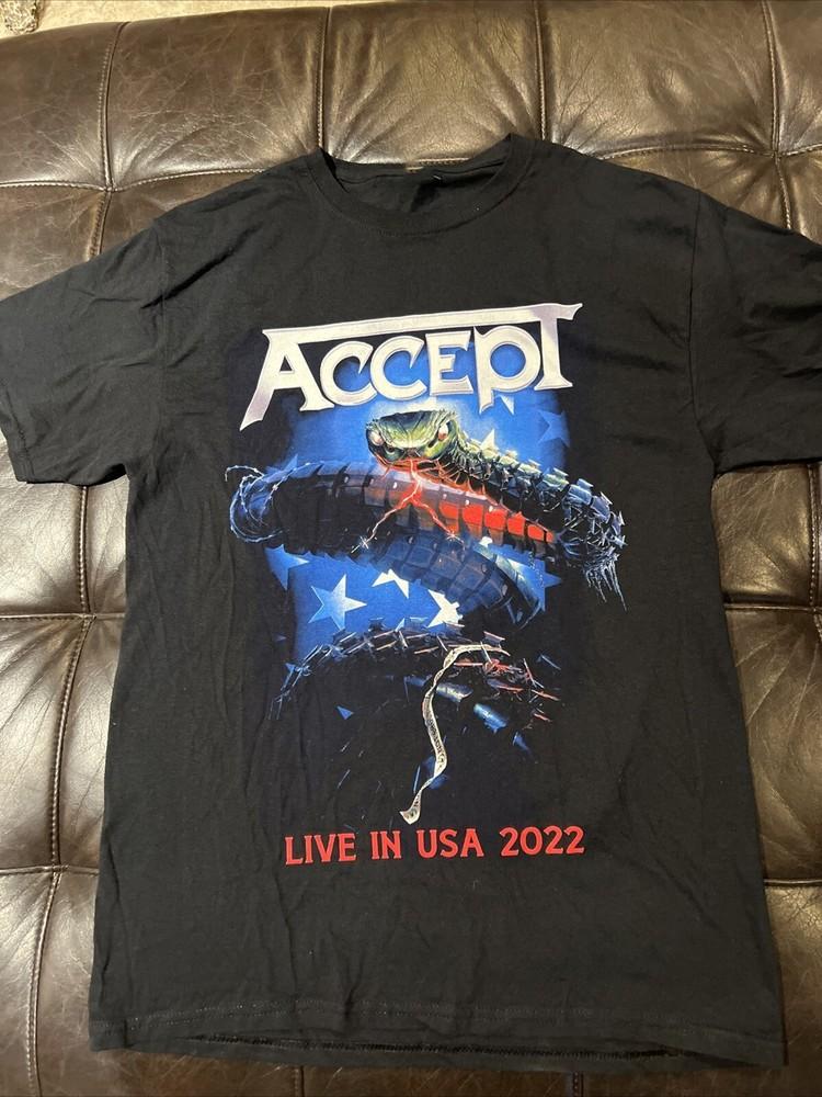 Accept Band Live In USA Tshirt All S To 5XL NZL372 Unisex T-Shirt