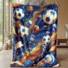Fußball-Feier-Thema Decke Leichte Warme Flanelldecke Dekorative Überwurfdecke für Heimdekoration