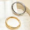 European and American Simple Metal Sense Irregular Circle Glossy Bracelet Bracelet Fashion Commuter High Sense Niche Jewelry Women