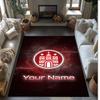 FC St. Pauli Printed Crystal Velvet Rug Non‑Slip Crystal Velvet Carpet For Sofa Bedroom Indoor Home Decoration