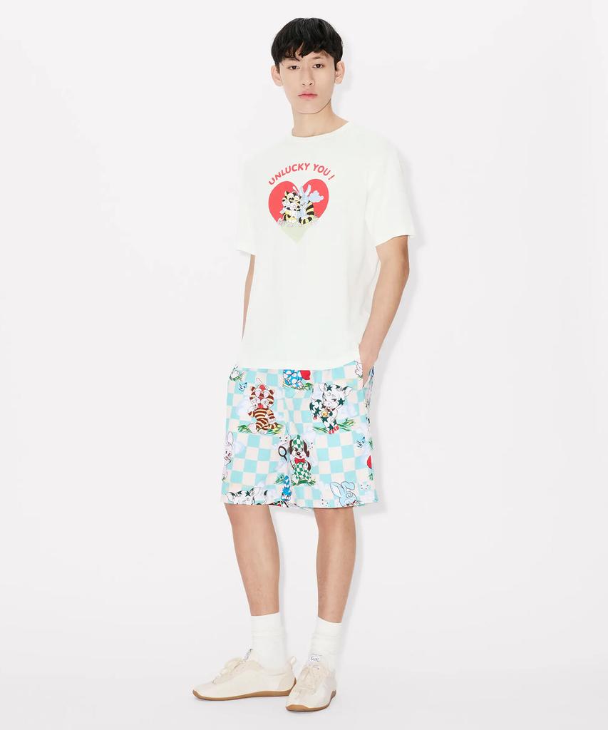 Kenzo Men'S Cartoon Cotton Shorts_K265Ampc03Aqx
