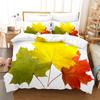 Colorful Leaves Bedding Sets Plants Duvet Cover Boys Girls Duvet Cover Set King Quilt Cover Bedroom Bed Set Queen Bedding Set