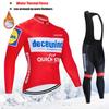 Set Maglia Termica in Pile da Ciclismo Invernale Uomo Abbigliamento Bicicletta MTB Abbigliamento da Gara Team Racing Abbigliamento Bicicletta