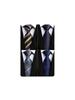 [Enlision] Men's Business Ties, Set of 4, Silk, Washable, for Interviews, Job Hunting, Recruitment, Entrance Ceremonies, Graduation Ceremonies, Coming
