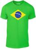 Brazilië Internationaal T-shirt - Steun Je Land T-shirt Sport Vlag Voetbal