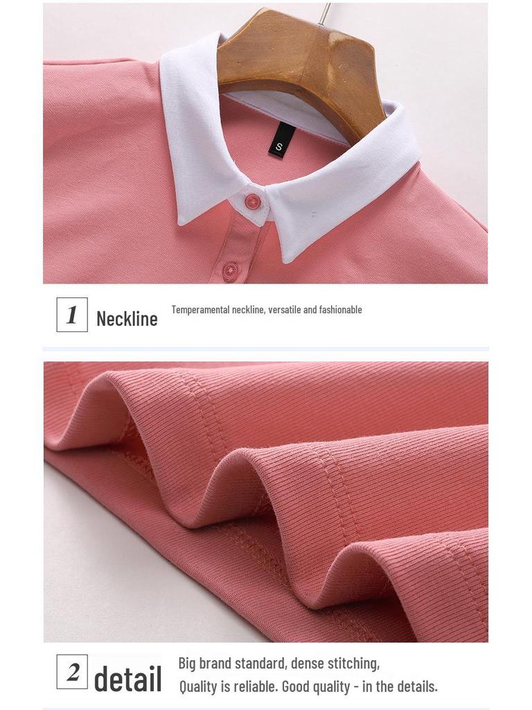 Sommer 2025 Heißes Colorblock-Polo: Hochtailliertes, Slim-Fit, Stretch-Baumwollhemd- und Shorts-Set