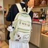 Korean Version of the New Mori Junior High School Student Schoolbag Fashionable Versatile Contrasting Color Large Capacity Neutral Backpack