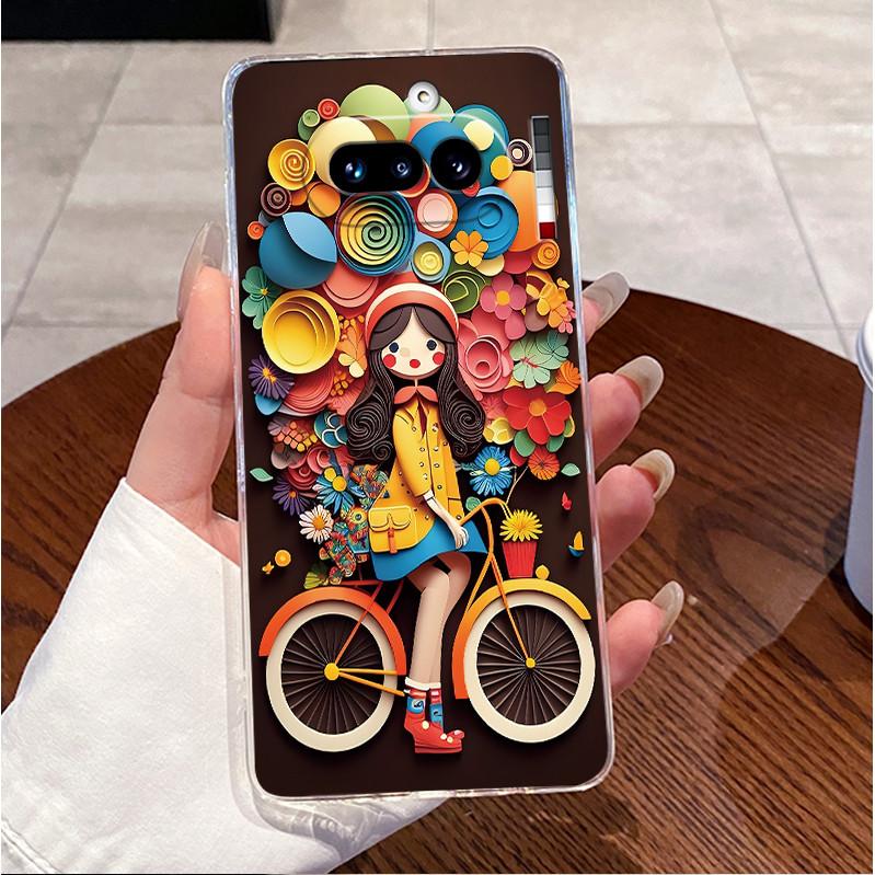 For Nothing Phone 4a 5G Case Clear Luxury Cute Love Rabbit Funny Pattern TPU Soft Silicone Back Cover For Nothing 4A 4 A Casing