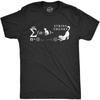 Mens String Theory Tshirt Funny Cat Math Science Nerdy Tee