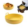 Silikon-Luftfritteuse, Ofen-Backblech, Pizza, gebratenes Huhn, Airfryer-Silikonkorb, wiederverwendbar, rund, quadratisch, Airfryer-Pfanneneinlage, Zubehör