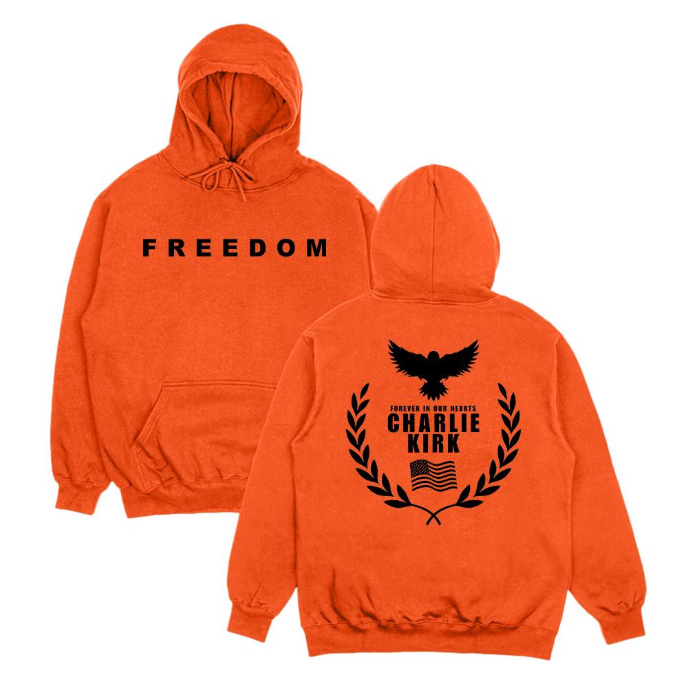 Tribute Charlie Kirk Freedom Hoodies Woman Man New Aesthetic Pullovers Fall Long Sleeve Hoody Oversized High Street Sweatshirts