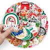 50 Christmas Doodle Stickers Personalized Cartoon Cute Holiday Decoration Mobile Phone Case Water Cup Creative Stickers