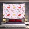 Duck Pattern with Cute Outfits Pattern Wall Hanging Tapestry Decorative Tapestry Home Decor for Bedroom and Living Room