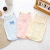 Fashion Solid Dog Vest Summer Sling Dog Clothes Soft Cotton Puppy Vest Pet Top Cute Bow Cat Shirt Pet Pullovers Bichon Outfits