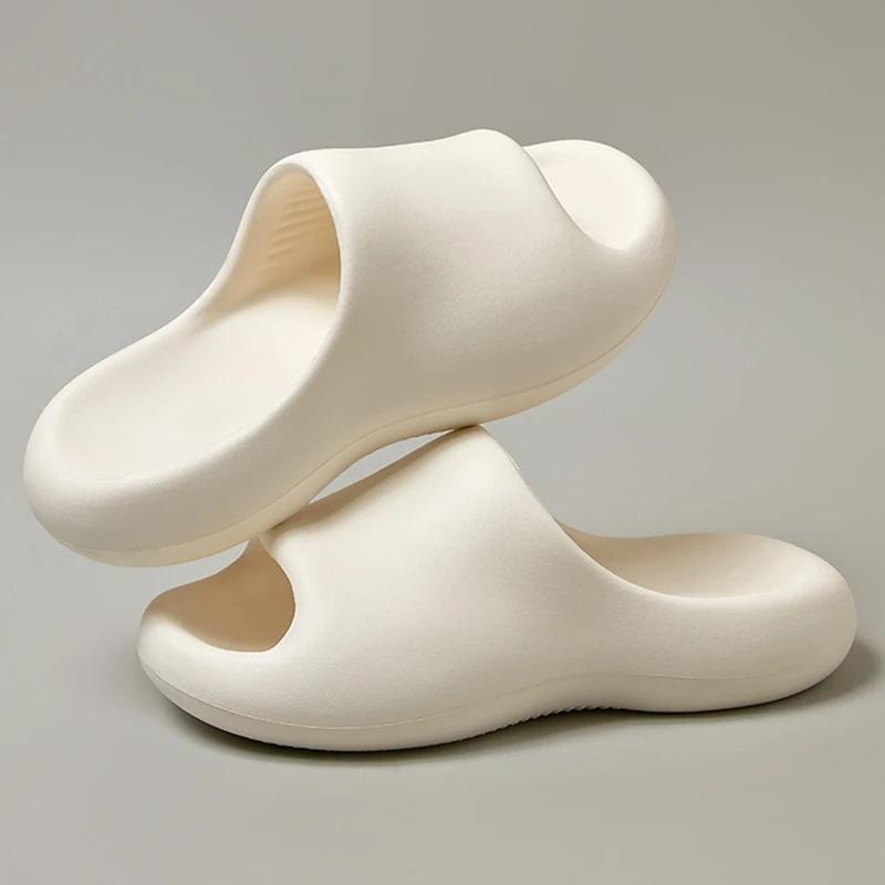 Fashion Thick Platform Cloud Slippers Women Comfortable Soft Sole Home Slides Woman 2024 Summer Eva Non-Slip Beach Flip Flops