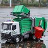 1:30 Urban Sanitation Garbage Truck Alloy Metal Diecast Model Car High Simulation Miniature Holiday Present And Home Decoration