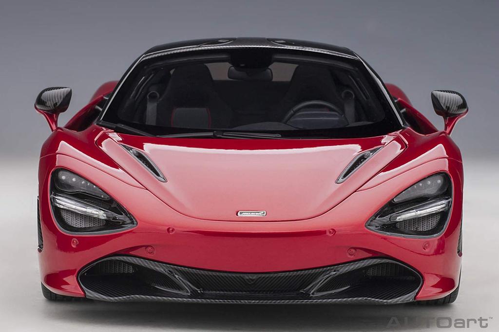 AUTOart AUTOart מקלארן 720S אדום מטאלי מוצר מוגמר 76072 1/18