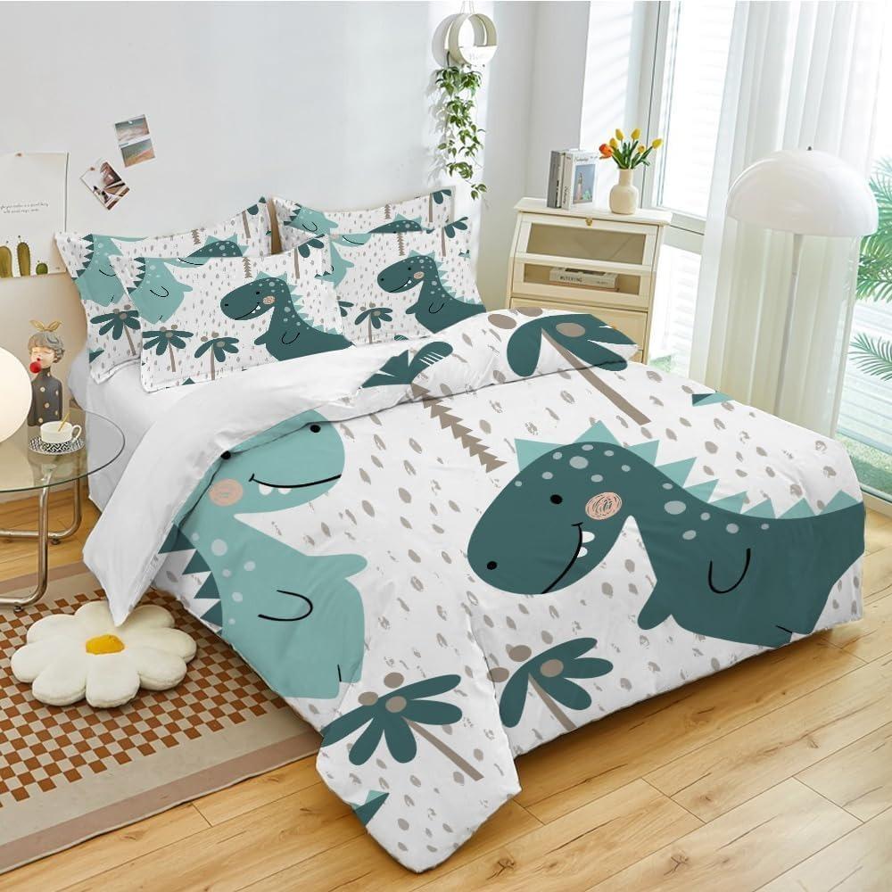 Cartoon Animals Dino Duvet Cover  bed sheets down duvet covers, children's duvet  adultcovers, Bedding with Pillowcase  Bedding