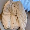Damenmantel Winterjacke Verdickter Samt Windjacke Lockere Freizeitjacke Oberteil