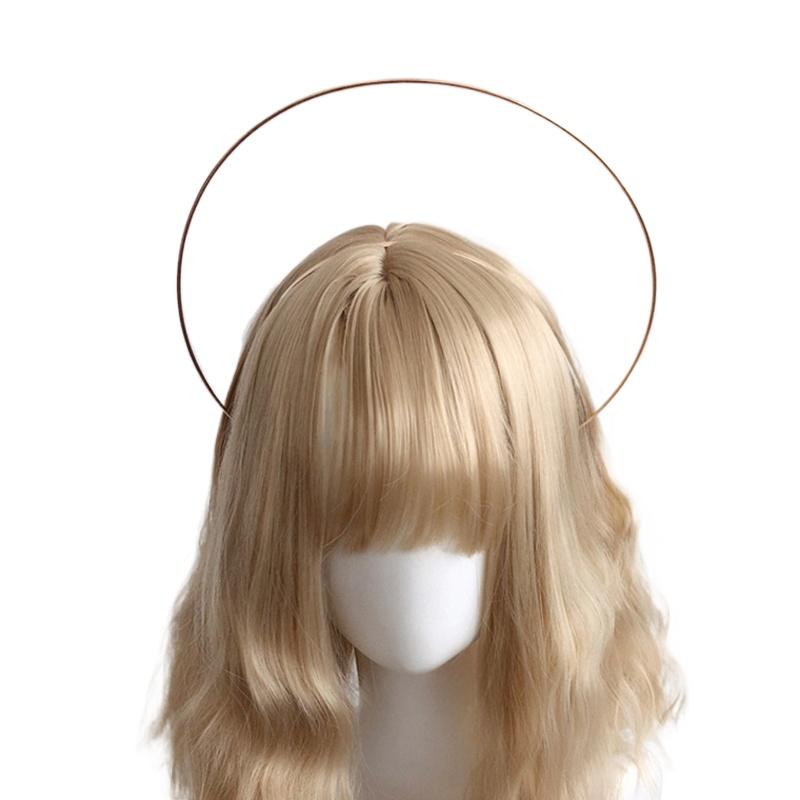 1Set Halo Crown Angel Feather Wings Headpiece Halo Goddess Headband KC Headdress Headdress Accessories Gothic Lolita