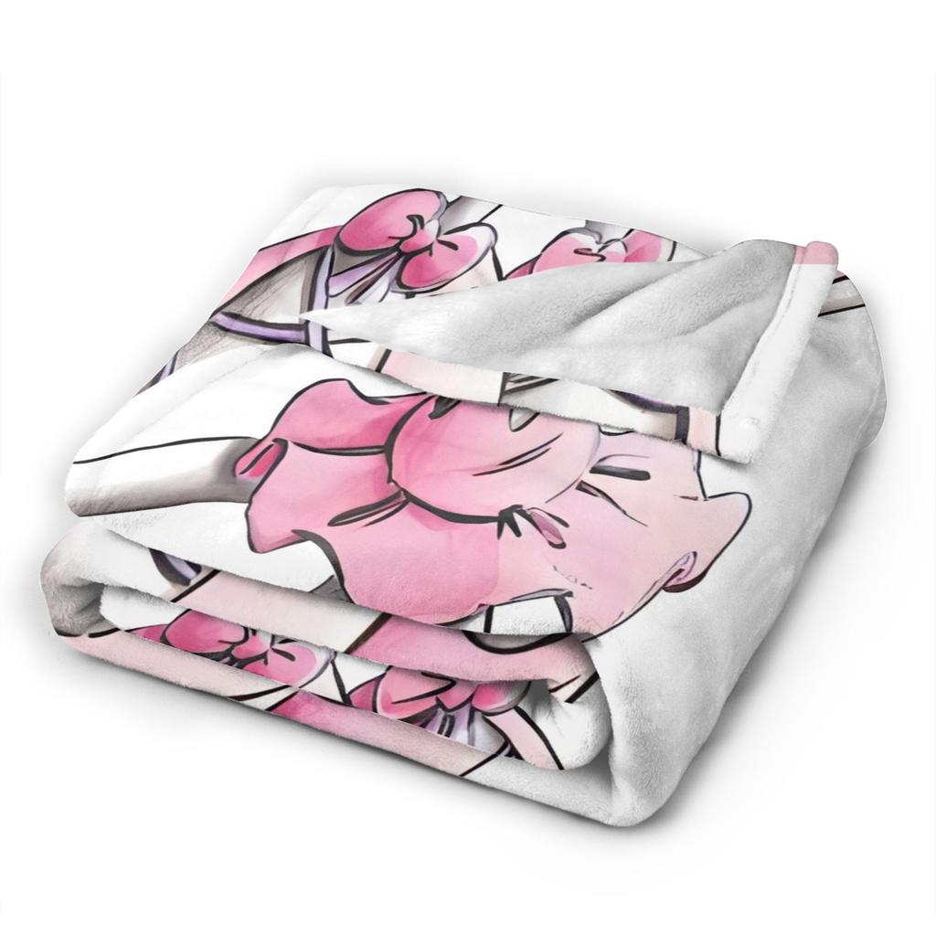 Lustige Cartoon D-Diddls Strickdecken Korallenfleece Plüsch Diddl Warme Überwurfdecken für Schlafzimmer Sofa Bett Teppich