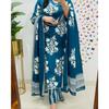 Indische Damen Top Tunika Baumwolle Kurti Bollywood Partykleidung Kurta Hose Dupatta Set VFP-1800a