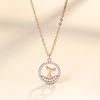 The Rest Of Your Life Has Your Mermaid Tail Necklace Female Niche Design Sense Diamond Ring Fish Tail Pendant Jewelry Quality