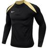 Camiseta Casual de Manga Larga con Cuello Alto y Media Cremallera en Bloque de Color para Hombre Tops Negro FN2404-011
