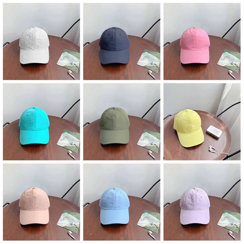 Solid Color Quick-Drying Baseball Cap Anime Peaked Cap Versatile Solid Color Sun Hat Girl