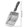 Stainless Steel Cat Litter Scoop with Rubber Handle kittens Sturdy Metal Mesh Scooper Litter Filter Pet Cleaning Tools
