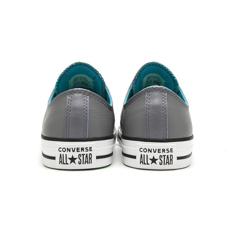 Converse Chuck Taylor All Star Leather Comfortable Non-Slip Low-Top Sneakers Unisex Sneakers Gray 165666C