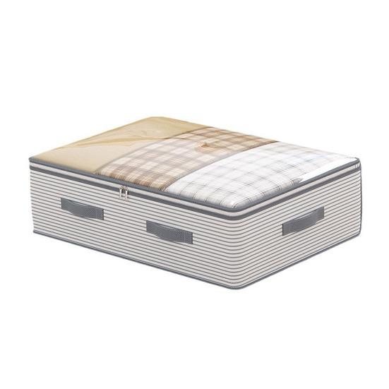Under-Bed Storage Bag Foldable Storage Bins With Clear Top Reusable