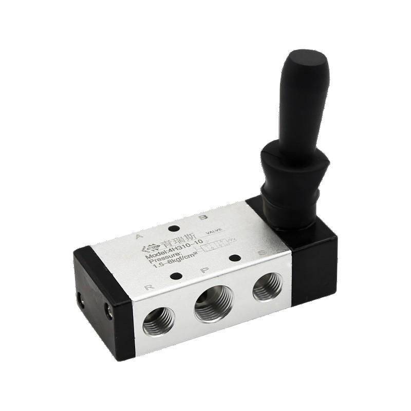 Cylinder Pneumatic Control Switch 4H210-08: Two-Position, Five-Way Reversing Valve with Manual Hand Pull, 4H310-10