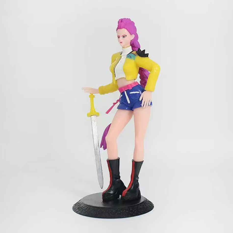 NEW Kpop Demon Hunters Figure Cartoon Kawaii Rumi Mira Zoey Action Figure PVC Desk Decoration Model Doll Toy Kids Gift