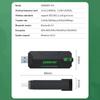 900Mbps WiFi 6 Bluetooth 5.4 Wireless Network Card USB3.0 WiFi Adapter 2.4G/5GHz Dual Band Stable Signal Adapter Drive Free for PC Laptop