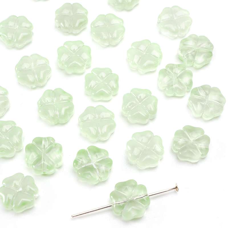 20pcs/Bag 10mm Glass Flower Beads Charm Spacer Beads For Earring Necklace DIY Jewelry Making
