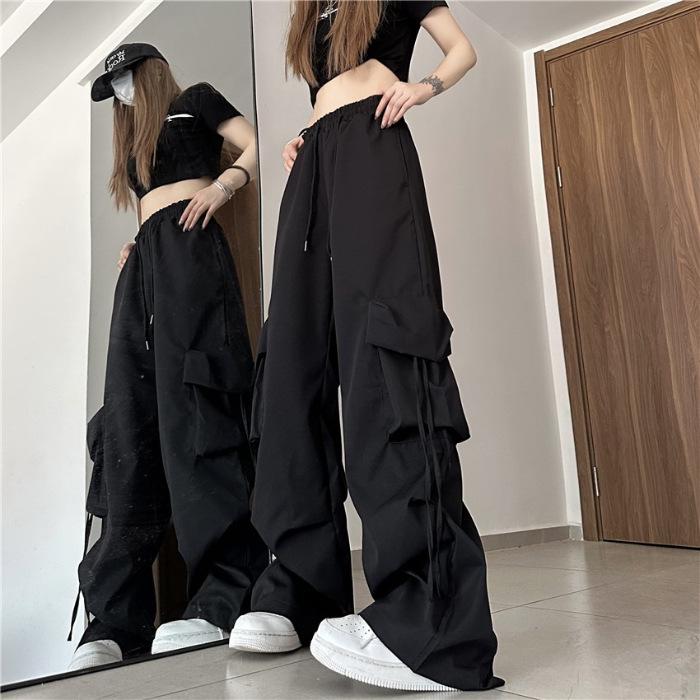 2024 Damen High-Waist Weitbein Freizeithose