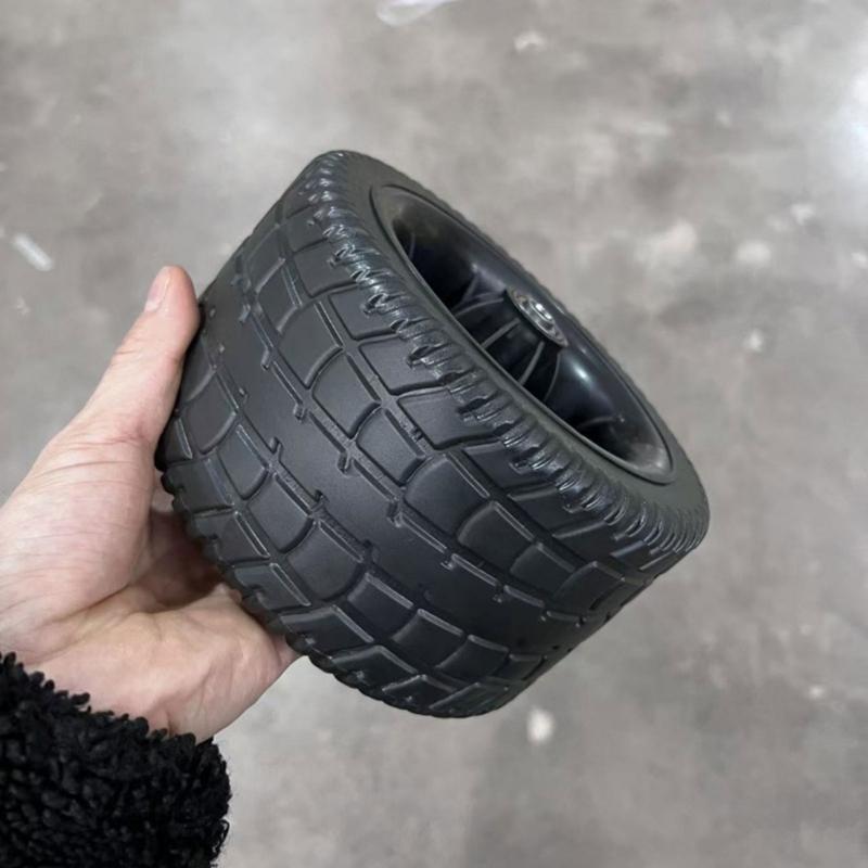 Professional 7Inch Rubber Caster Wheel Heavy Load Capacity Bearing System Tool Less Installation For Workshop Yard Equipment