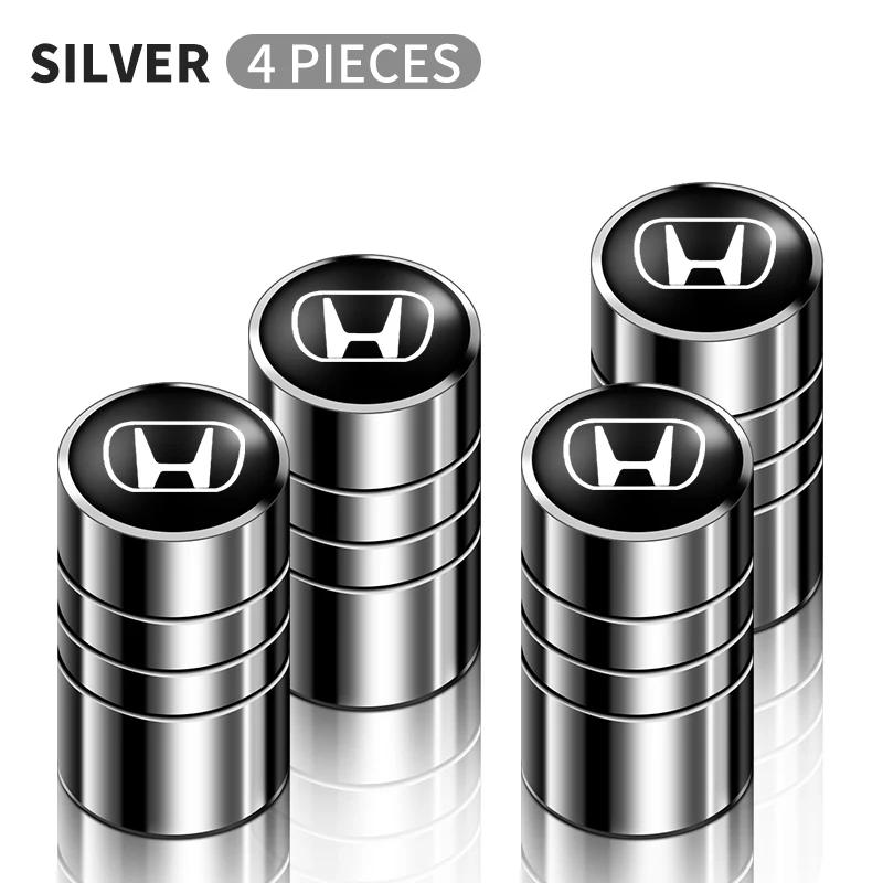 Pour Honda Cache-Soupape de Pneu de Roue de Voiture en Alliage d'Aluminium Pour Honda Civic Fit Jazz Accord Pilot Passport Stepwgn CRV BRV HRV Acc