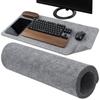 By Web EMARINO Desk Mat Felt Wool Natural Wool Compatible with Optical Mice Thick 5mm Moisture Absorbing Heat Retaining Mouse Pad X [Recommended