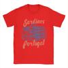 Les Sardines Tinned Fish Graphic T-Shirts for Men Fisherman Vintage Pure Cotton Tee Shirt Short Sleeve T Shirts 4XL 5XL Clothes