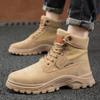 Autumn and Winter High Top Martin Boots Men's Fashion All-match Tooling Boots Travel Hiking Shoes