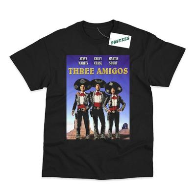 Three Amigos Movie Poster Direct To Garment Printed T-Shirt
