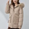 Sleeves Detachable Fashion Woman Parkas Winter Coats Hooded Faux Fur Collar Thick Warm Outerwears Women's Jackets