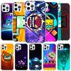 Housse de téléphone Coque de jeu Geometry Dash Pour iPhone 16 17 Air 15 14 Pro Max 16E Coque de téléphone 13 Mini 12 11 7 SE 8 Motifs imprimés Ajustement Cas